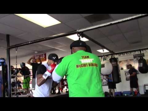 BUDDY MCGIRT AND HIS SON JAMES MCGIRT ON THE MITTS EsNews Boxing