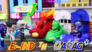 PJ Masks Lock N Roll Rescue Garage Find Superheroes with Color Learning Searching Catboy and Owlette-T81Okol