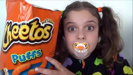 Bad Baby Giant Nachos and Candy Challenge Toy Freaks Victoria Annabelle-Fy
