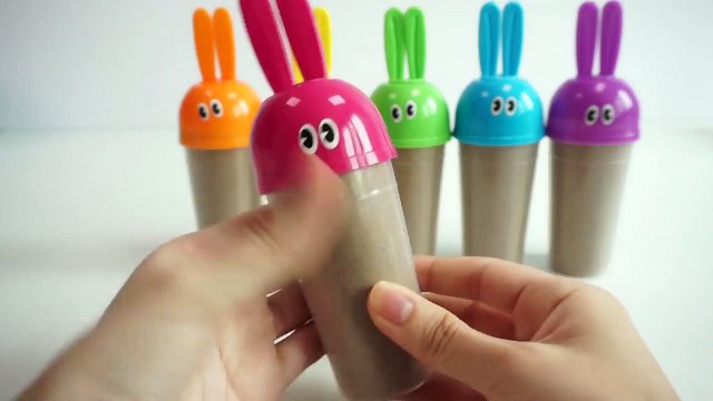 DIY How To Make Kinetic Sand Bunny Molds with Modeling Sand Creative For Kids Children-r-X