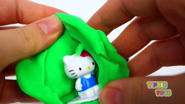 [Play-doh] Play Doh Surprise Eggs Frozen Spongebob Hello Kitty Minions Thomas Toys for Boys and Girls