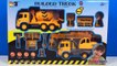 UNBOXING HERACLES BUILDED TRUCK MIGHTY MACHINES CEMENT TRUCK AND CRANE AND SIGNS WITH CAT VEHICLES-UxQZ