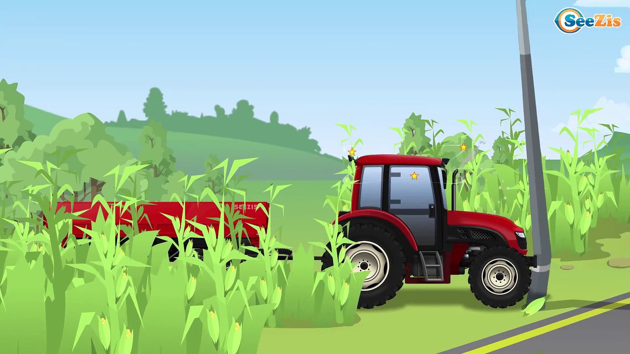 Traktor i inne Duże Samochody - Ciężka Praca i Zabawa | Bajki dla dzieci po polsku