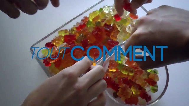 Bonbons alcoolisés - oursons en gélatine à la v