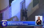 Arranchador detenido en vía perimetral de Guayaquil