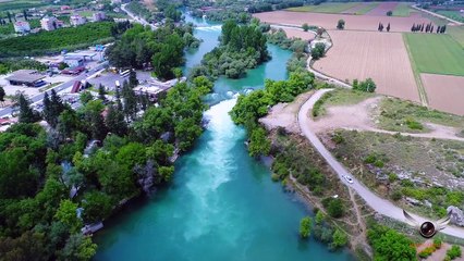 Manavgat Şelalesi kuş bakışı çekim