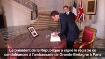 Hommage de Macron aux victimes de l'attentat de Manchester