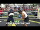 sparring at the mayweather boxing club - EsNews Boxing