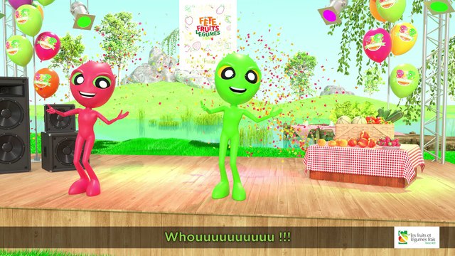 Découvre la chorégraphie de Frutti et Veggi pour La Fête des fruits et légumes frais