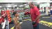 check out mayweather boxing club 9 year old boxing prodigy landing a knockout punch - EsNews