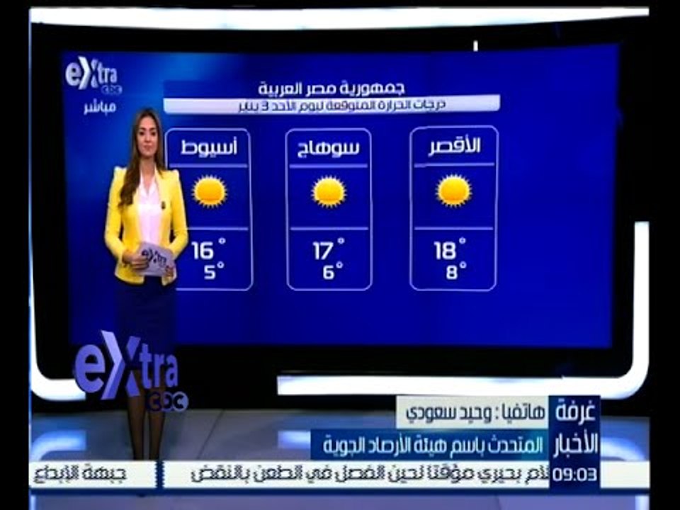 غرفة الأخبار | تعرف على درجات الحرارة المتوقعة...