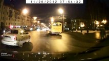 Lucky pedestriand crazy Russian drivers p. 1