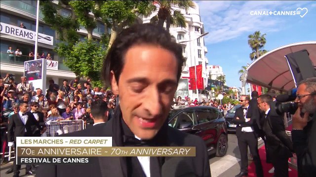 Adrien Brody C'est remarquable de voir tous ces gens talentueux ici - Festival de Cannes 2017