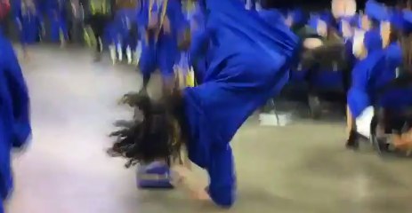 Man Tries to Somersault at Graduation, Fails Miserably