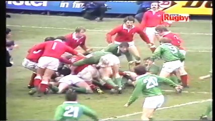 Ireland v Wales Five Nations January 1982