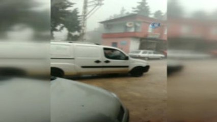 Hatay'a Fındık Büyüklüğünde Dolu Yağdı
