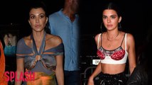 Kourtney Kardashian and Kendall Jenner Get Fancy in France