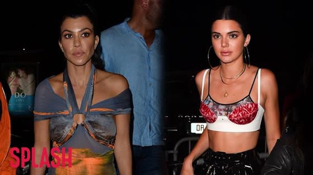 Kourtney Kardashian and Kendall Jenner Get Fancy in France