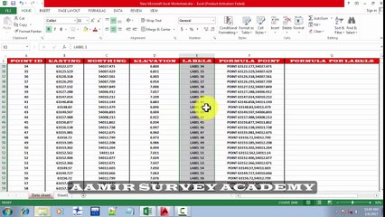 How to plot Coordinates in AutoCad With Label Without any Lisp