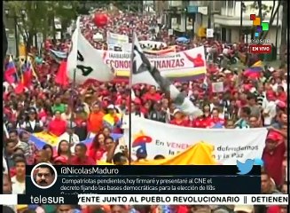 El pueblo venezolano marcha y rechaza la agenda violenta de la derecha