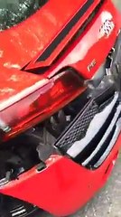 Audi R8 Crash aftermath.