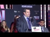 Mauricio Sulaiman WBC President at Canelo vs Khan Presser EsNews Boxing