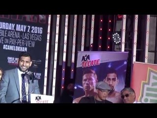 Amir Khan Gets Canelo Fans Mad Saying More UK Fans Will Be At Fight Then Mexicans EsNews Boxing