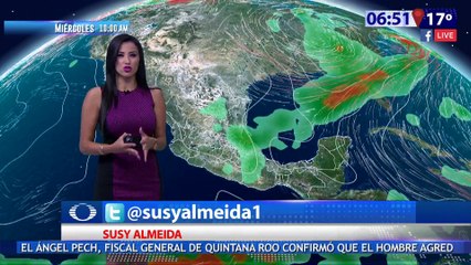 Susana Almeida Pronostico del Tiempo 23 de Mayo de 2017