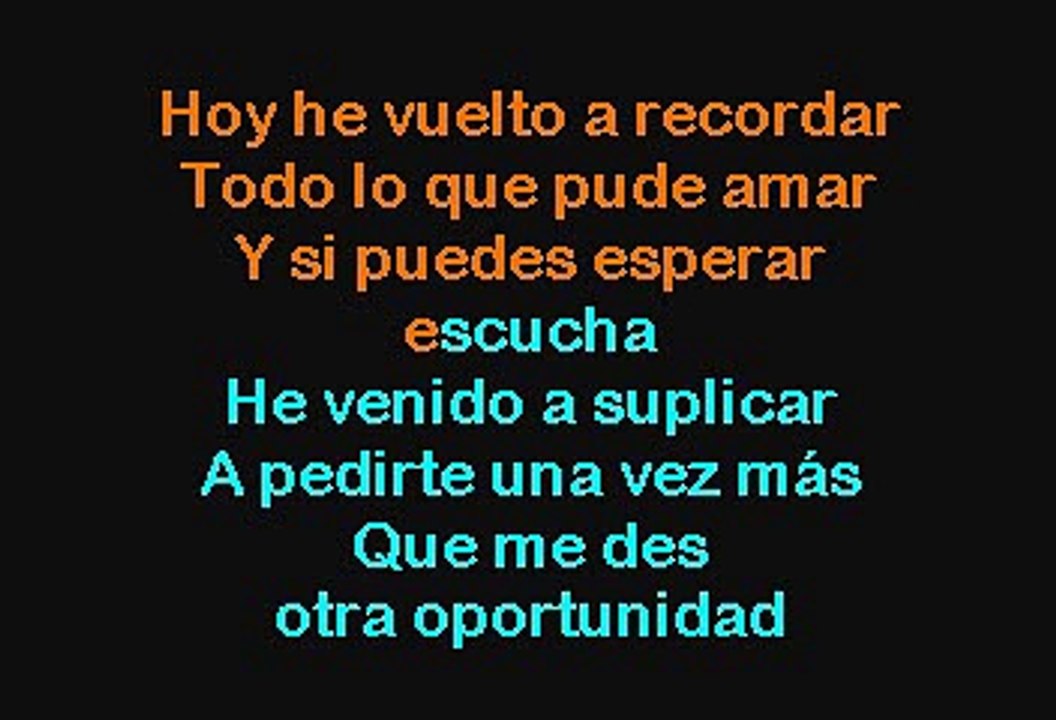 Cristian Castro - Amor (Karaoke)