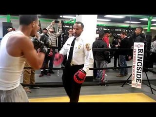 Dimitrius Ballad Working with coach Bernard Roach EsNews Boxing