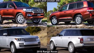 2016 Range Rover Vs 2016 Toyota Land Cruiser 200   DESIGN!