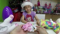 CUTE Pony Surprise Toys & Colorful Bear oy Surprises   Giant Egg Surprise Opening Disney Princess