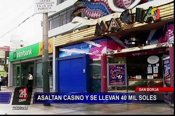 San Borja: asaltan casino y se llevan 40 mil soles