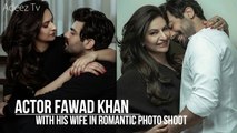 Fawad Khan with his wife in Romantic Photo Shoot for Masala! Magazine UAE