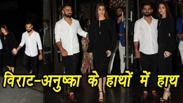 Virat Kohli, Anushka Sharma spotted at Zaheer-Sagrika engagement | वनइंडिया हिन्दी