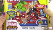 Pâte à modeler Super Héros de Marvel Spiderman Incroyable Hulk Ironman Wolverine Thor Playdoh