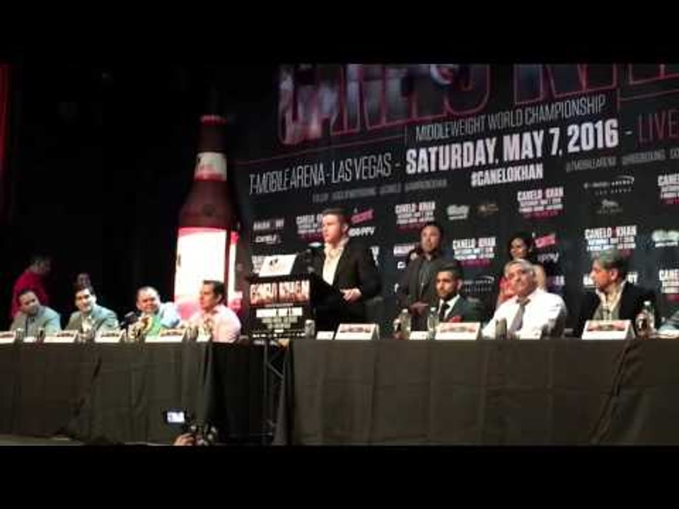 Canelo In NY Talks About Facing Amir Khan - EsN...