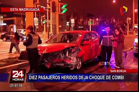 Cámaras de seguridad revelarán al responsable de accidente de tránsito en San Borja