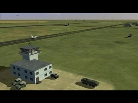 Interception mirage 2000 en images de synthèse