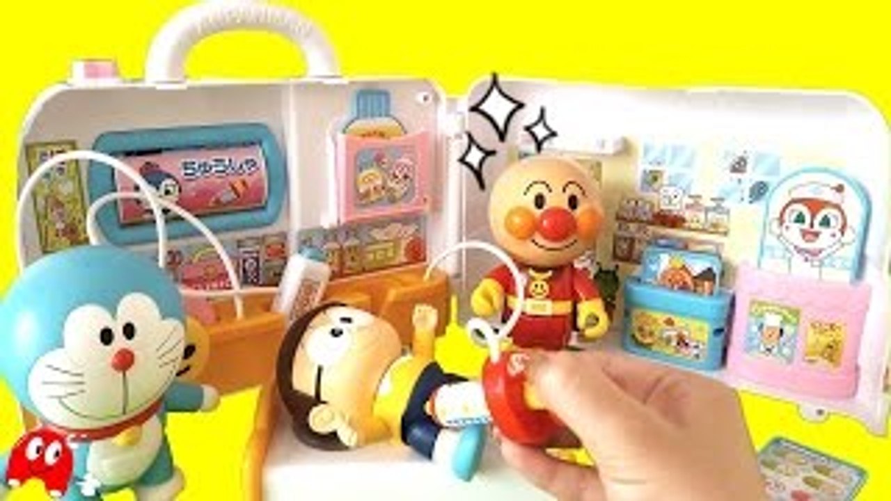 アンパンマン ドラえもん のび太くん アニメ おもちゃ アンパンマン病院 注射こわいよ～！ ❤...
