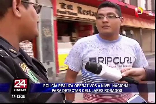 Policía realiza operativos a nivel nacional para detectar celulares robados
