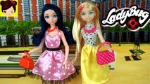 Nuevas Muñecas de Miraculous Ladybug - Marinette y Chloe van al Salon de Belleza de Barbie -