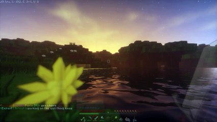 Minecraft with shader mod and sphax resource pack