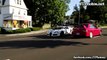 Matte white Bugatti Veyron full throttle acceleration