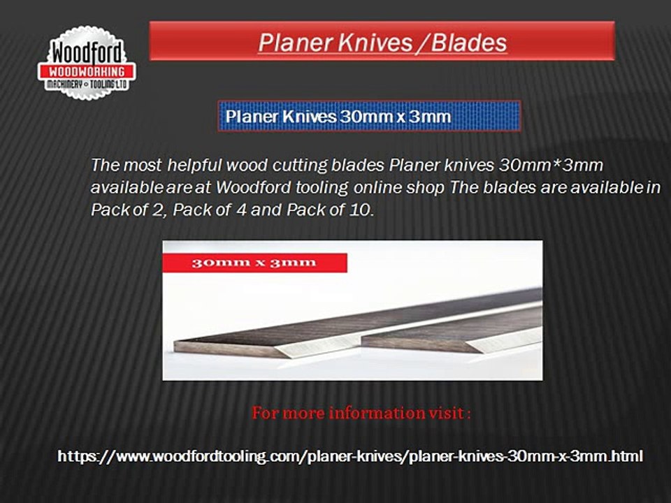Planer knives By Sized