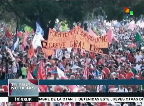 Brasileños reprueban la represión ordenada por Michel Temer