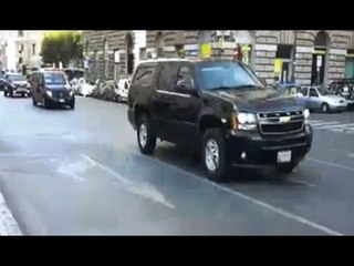 G7 Taormina - Il corteo delle auto di Trump (25.05.17)