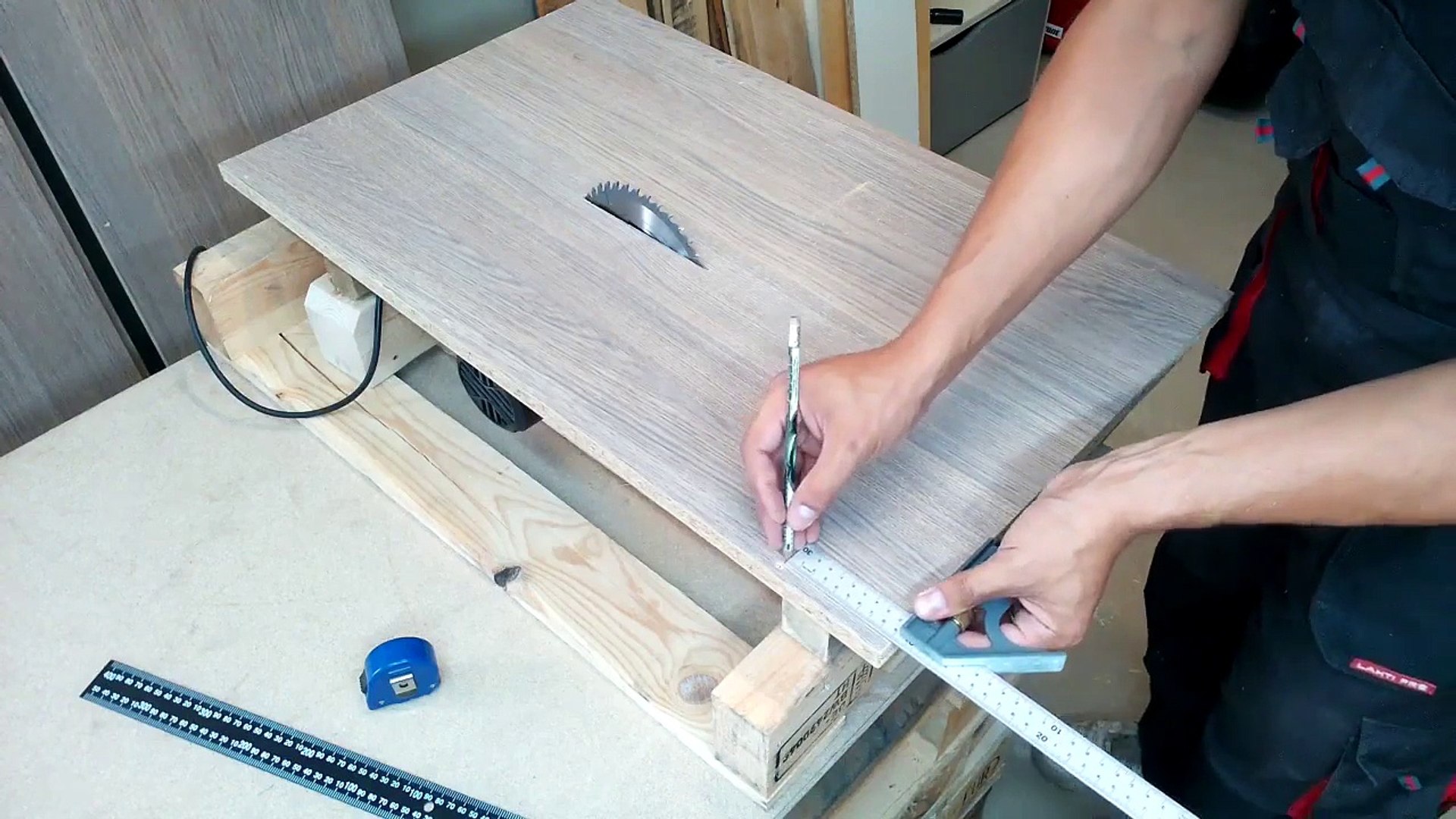 How To Make A Homemade Table Saw With Circular Saw Video Dailymotion
