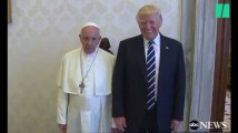 Donald Trump : Les premières images de sa rencontre avec le pape François au Vatican (vidéo)