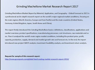 Grinding Machellone Market Research Report 2017